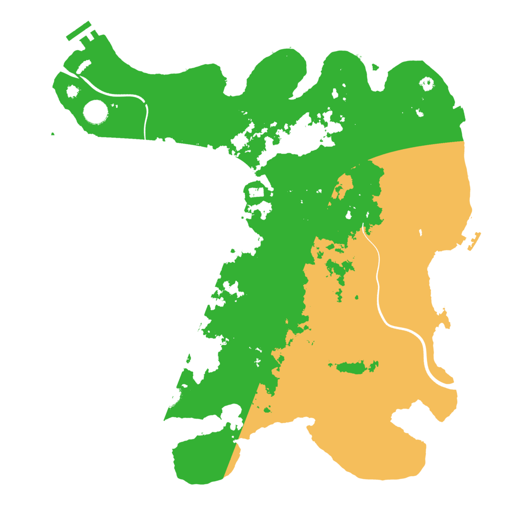 Biome Rust Map: Procedural Map, Size: 3700, Seed: 581150667