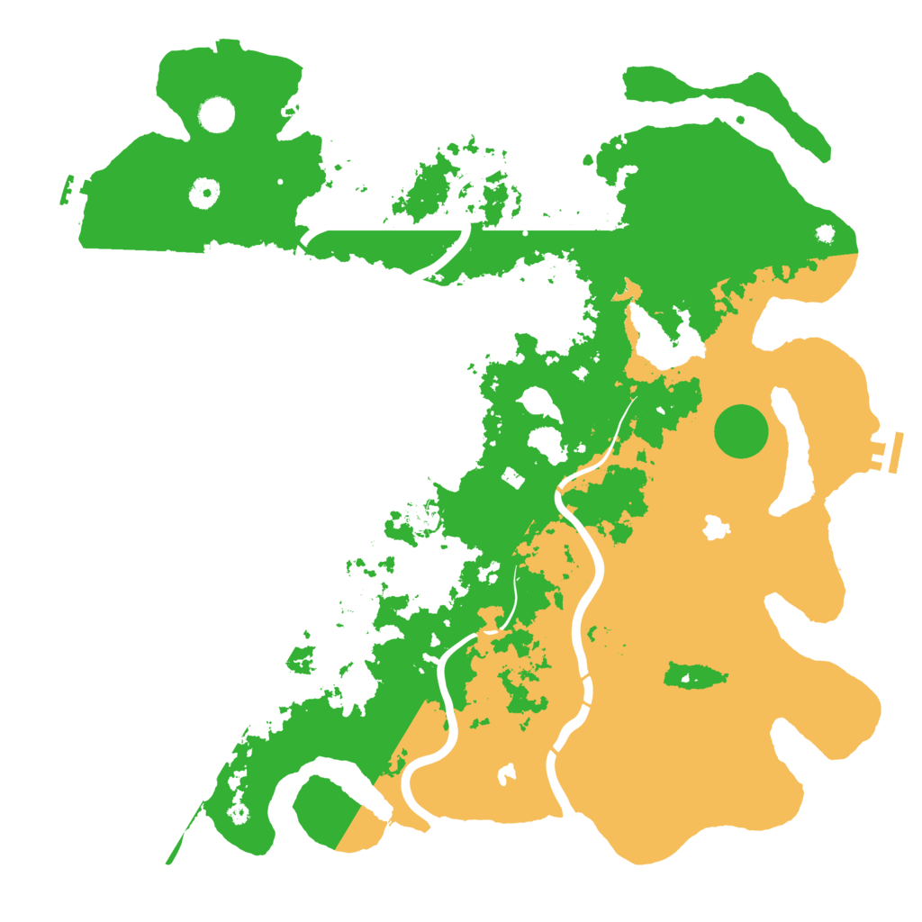 Biome Rust Map: Procedural Map, Size: 4500, Seed: 602200477