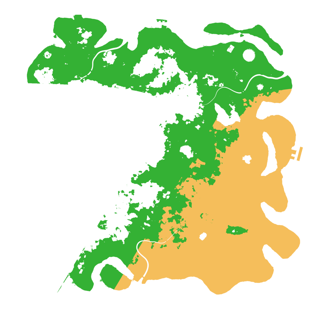 Biome Rust Map: Procedural Map, Size: 4500, Seed: 602200477