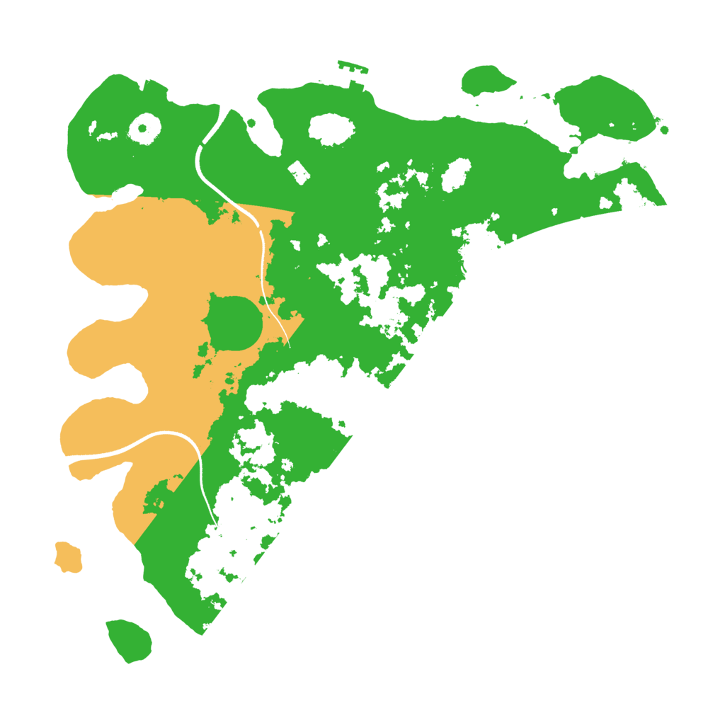 Biome Rust Map: Procedural Map, Size: 3500, Seed: 1794