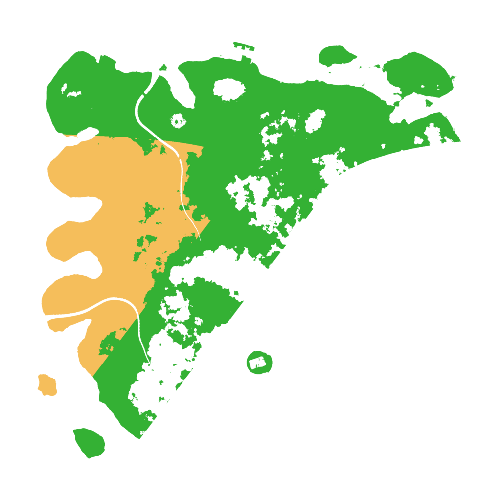 Biome Rust Map: Procedural Map, Size: 3500, Seed: 1794