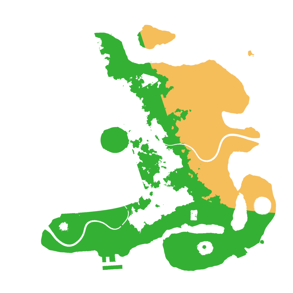 Biome Rust Map: Procedural Map, Size: 3000, Seed: 9877564