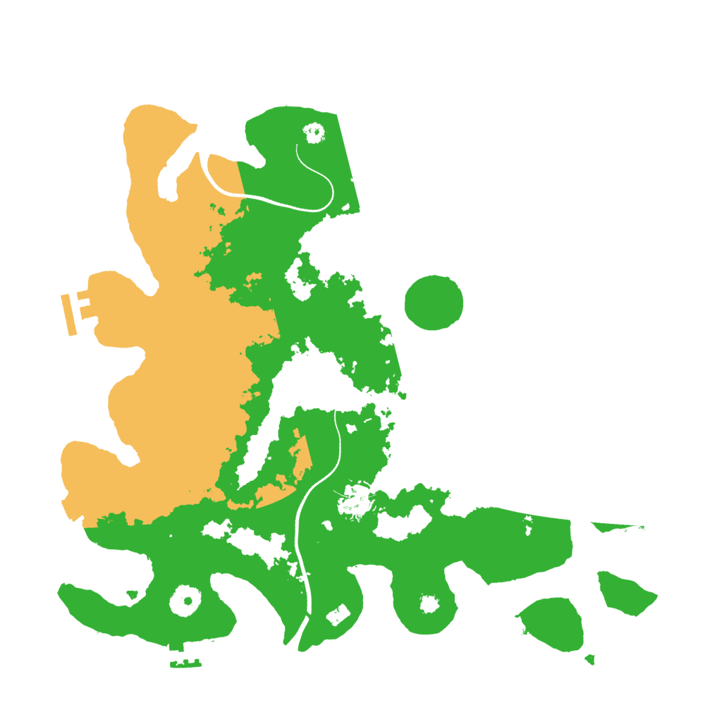 Biome Rust Map: Procedural Map, Size: 3500, Seed: 786532