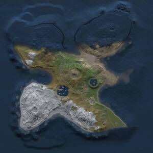 Thumbnail Rust Map: Procedural Map, Size: 2000, Seed: 542632, 4 Monuments
