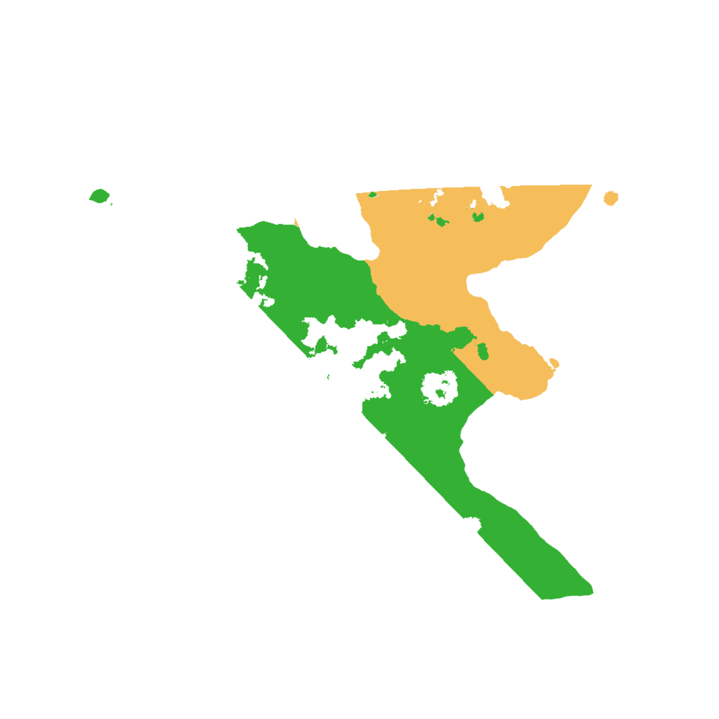 Biome Rust Map: Procedural Map, Size: 2000, Seed: 542632