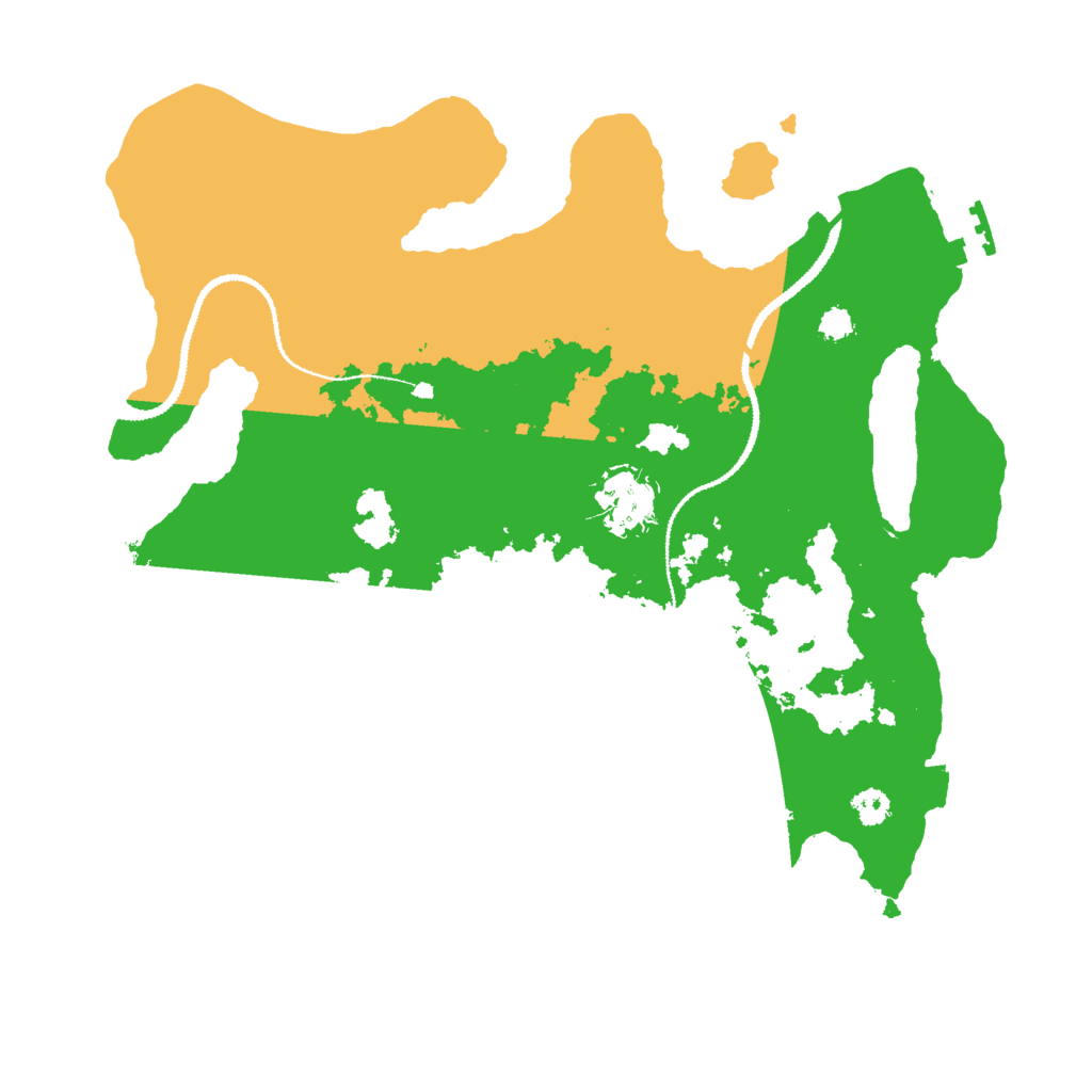Biome Rust Map: Procedural Map, Size: 3000, Seed: 1276449334