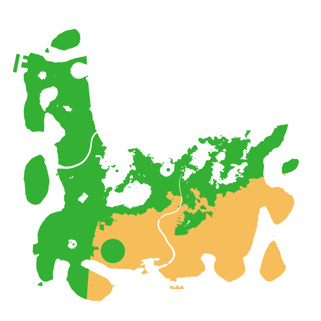 Biome Rust Map: Procedural Map, Size: 3500, Seed: 212351