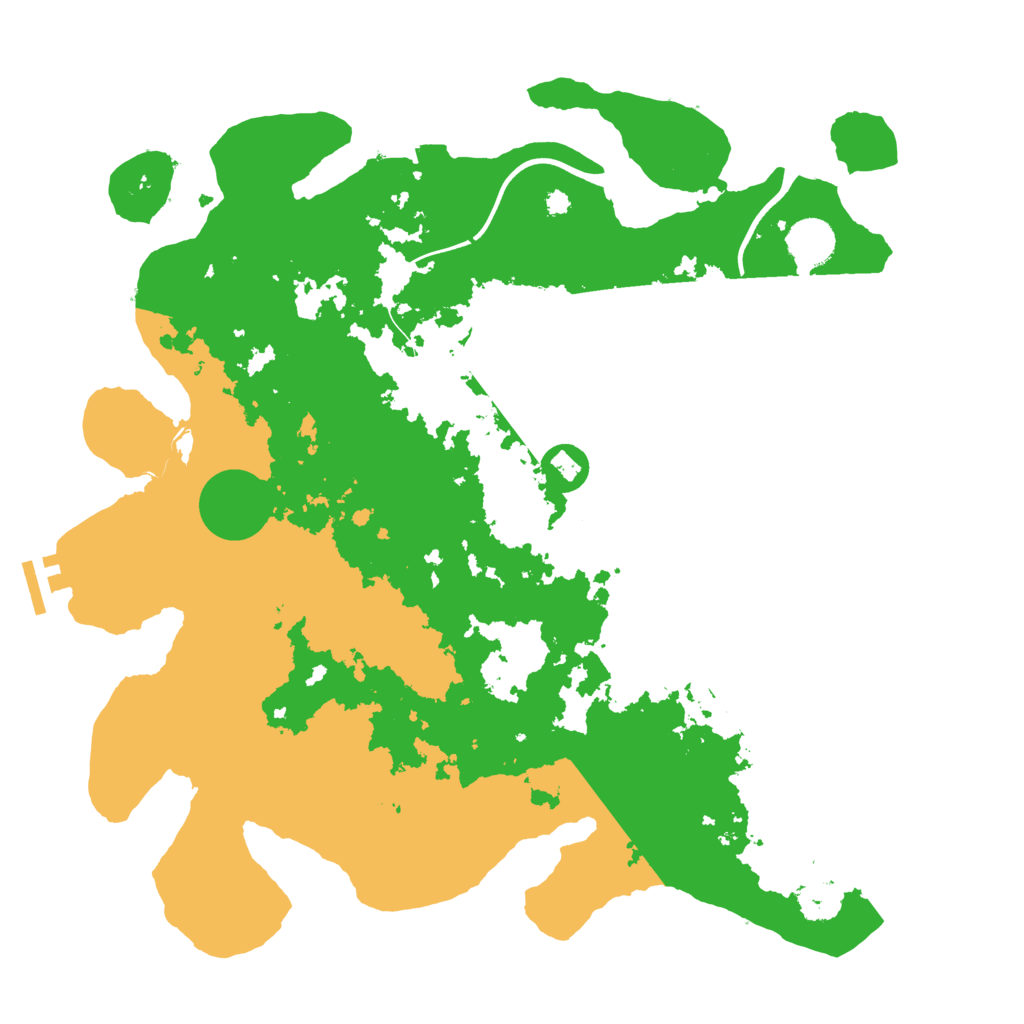 Biome Rust Map: Procedural Map, Size: 3800, Seed: 1111