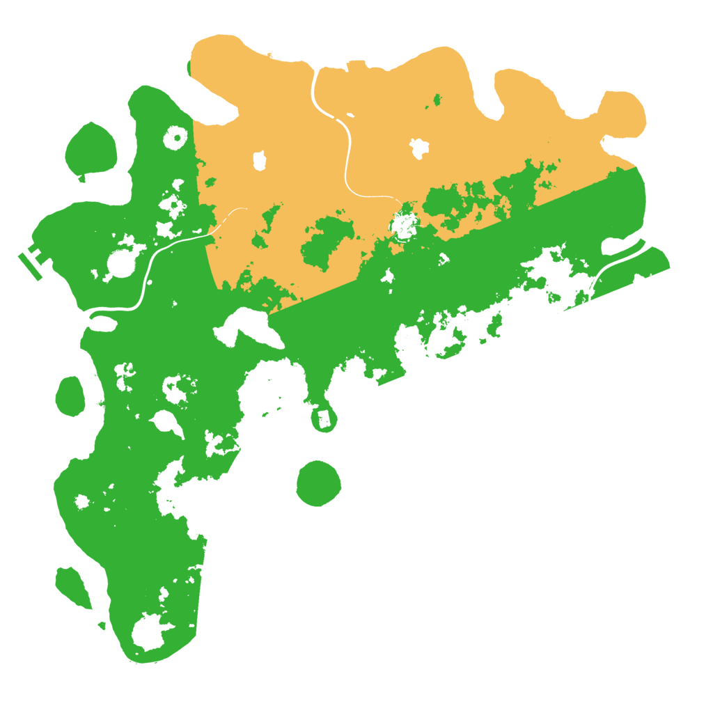 Biome Rust Map: Procedural Map, Size: 4500, Seed: 989625825