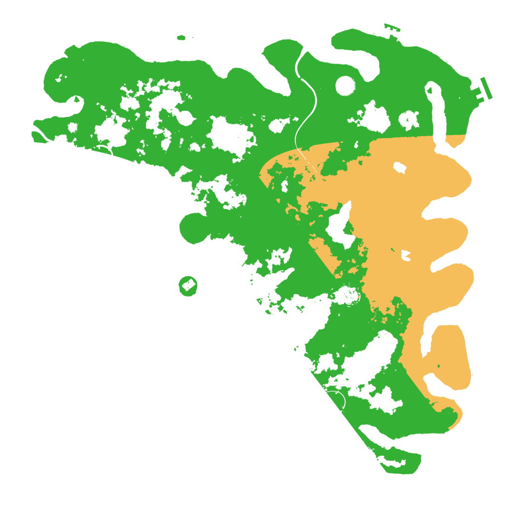 Biome Rust Map: Procedural Map, Size: 4500, Seed: 1592298011