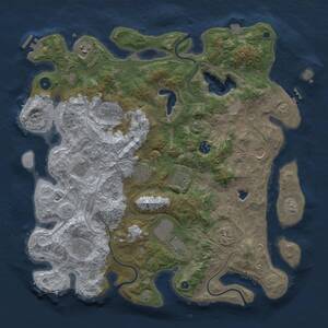 Thumbnail Rust Map: Procedural Map, Size: 4250, Seed: 218277722, 17 Monuments