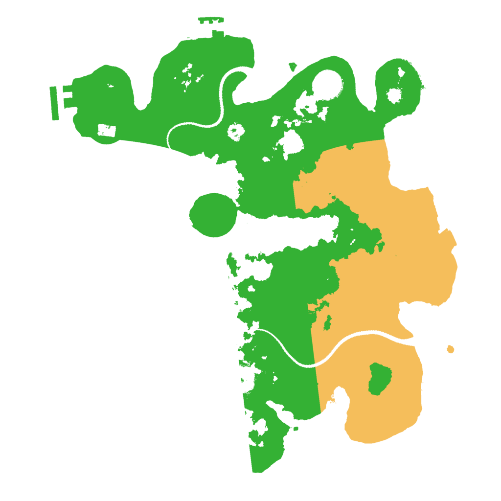 Biome Rust Map: Procedural Map, Size: 3000, Seed: 7308429