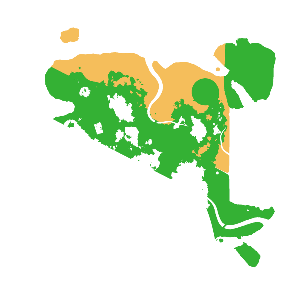 Biome Rust Map: Procedural Map, Size: 3000, Seed: 14095