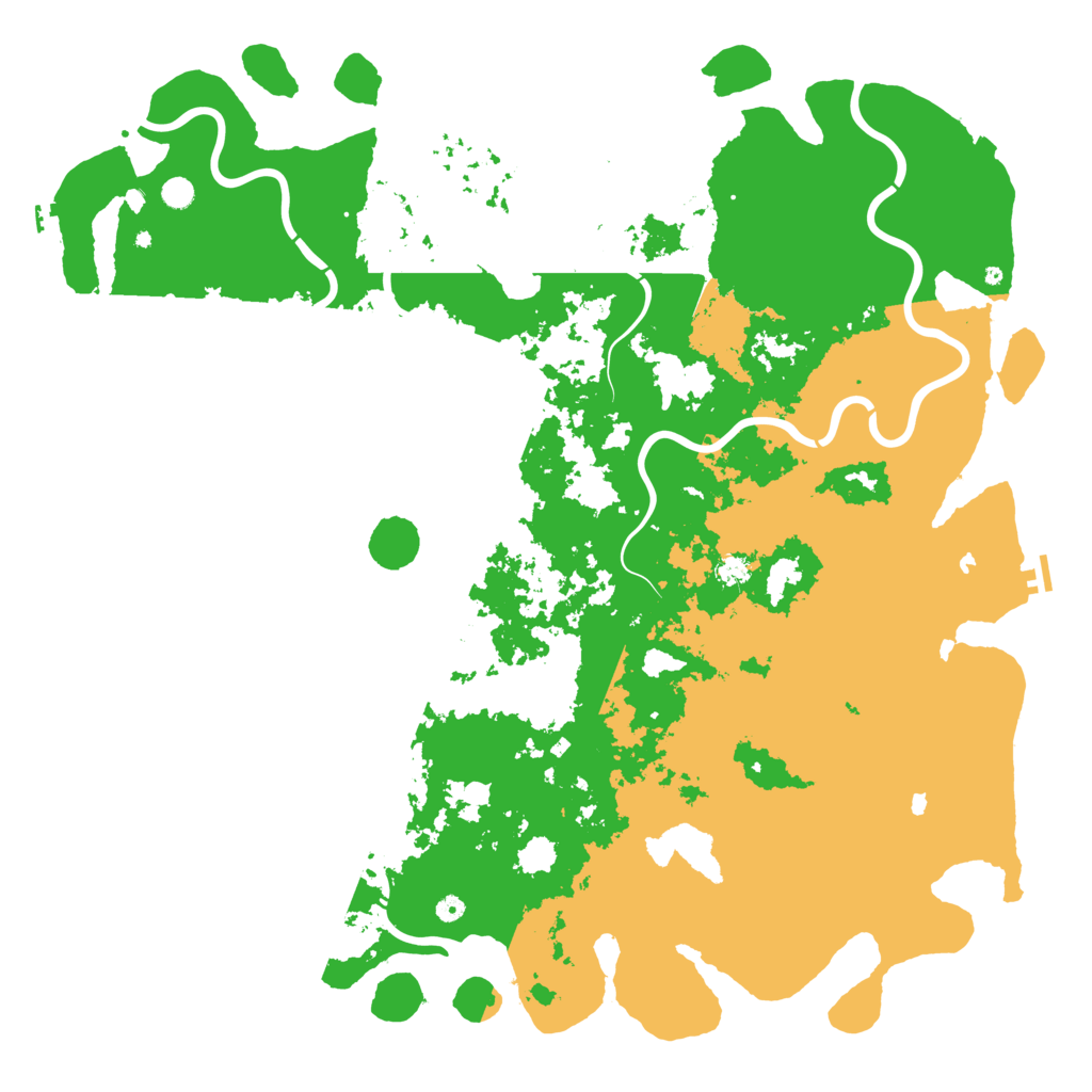 Biome Rust Map: Procedural Map, Size: 6000, Seed: 142505