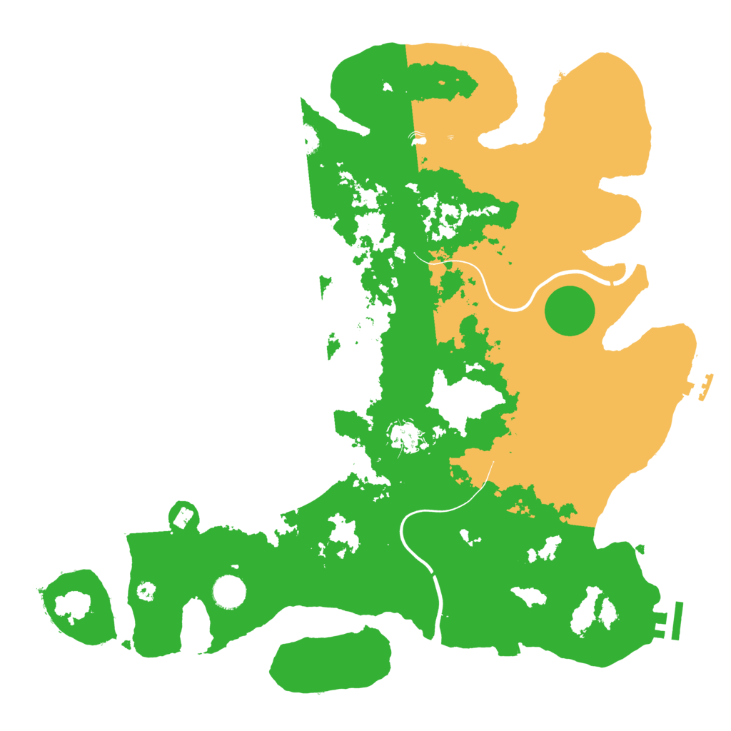 Biome Rust Map: Procedural Map, Size: 3850, Seed: 35010021