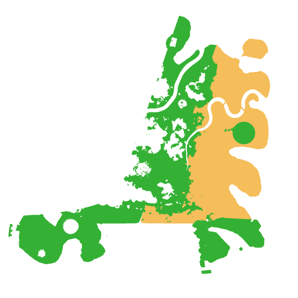 Biome Rust Map: Procedural Map, Size: 3500, Seed: 301565017