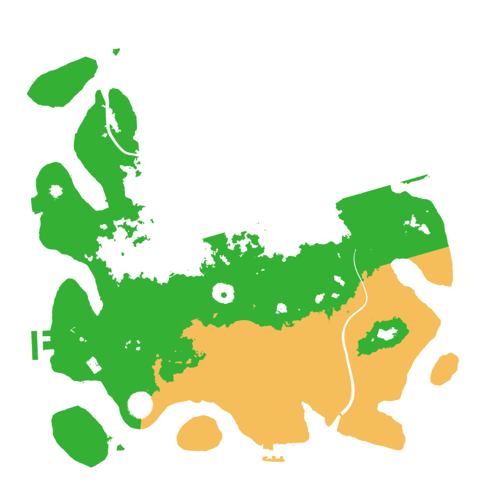 Biome Rust Map: Procedural Map, Size: 3500, Seed: 68162091
