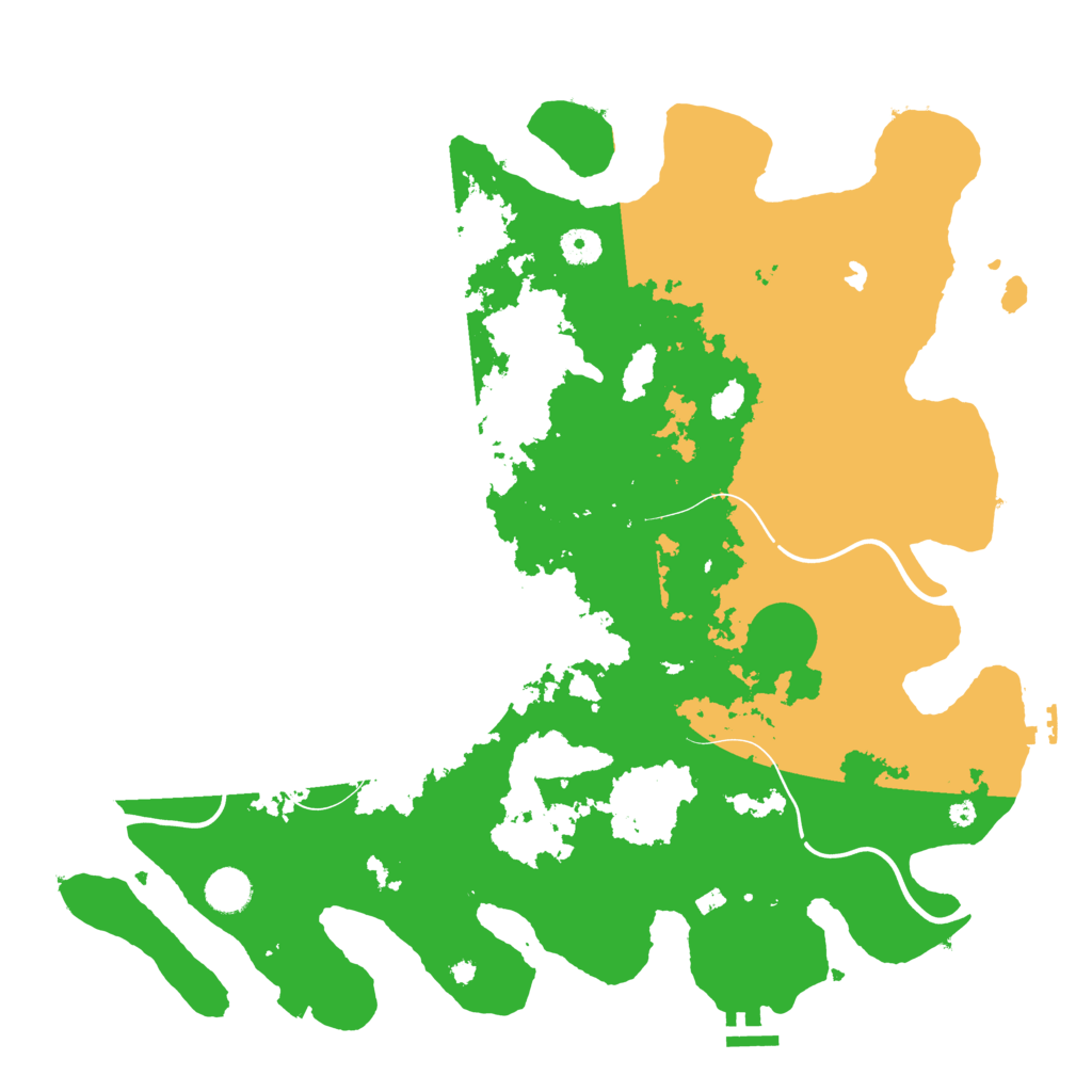 Biome Rust Map: Procedural Map, Size: 4200, Seed: 67558