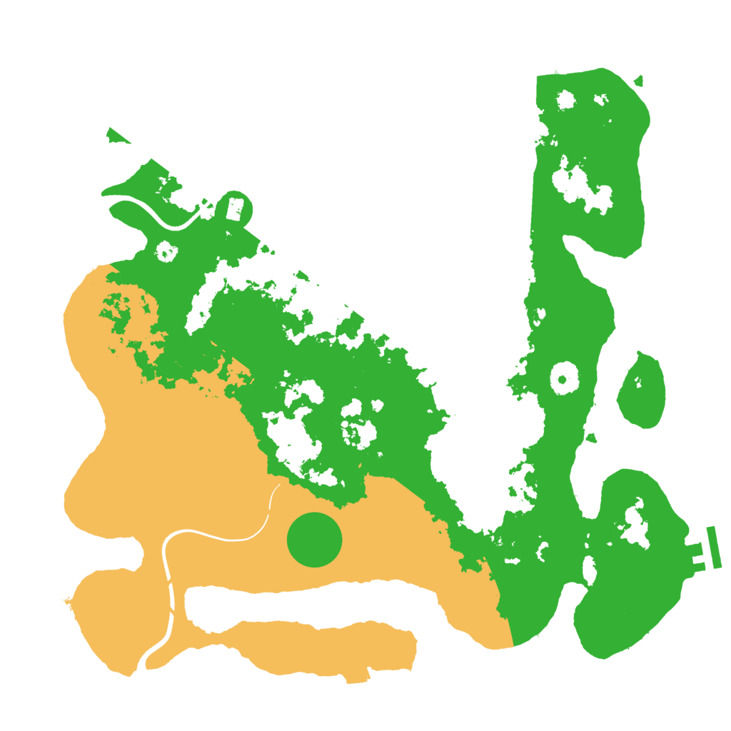 Biome Rust Map: Procedural Map, Size: 3500, Seed: 1666622045