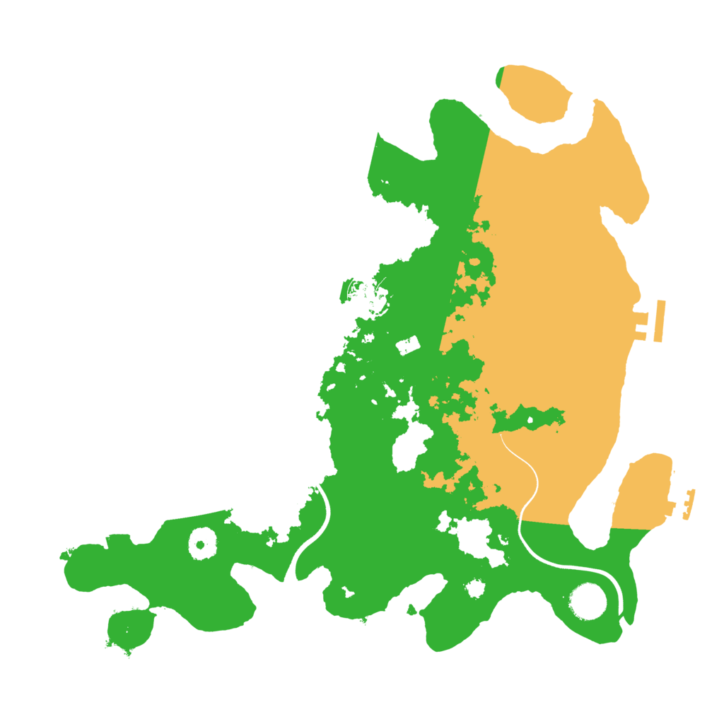 Biome Rust Map: Procedural Map, Size: 3500, Seed: 1825390743
