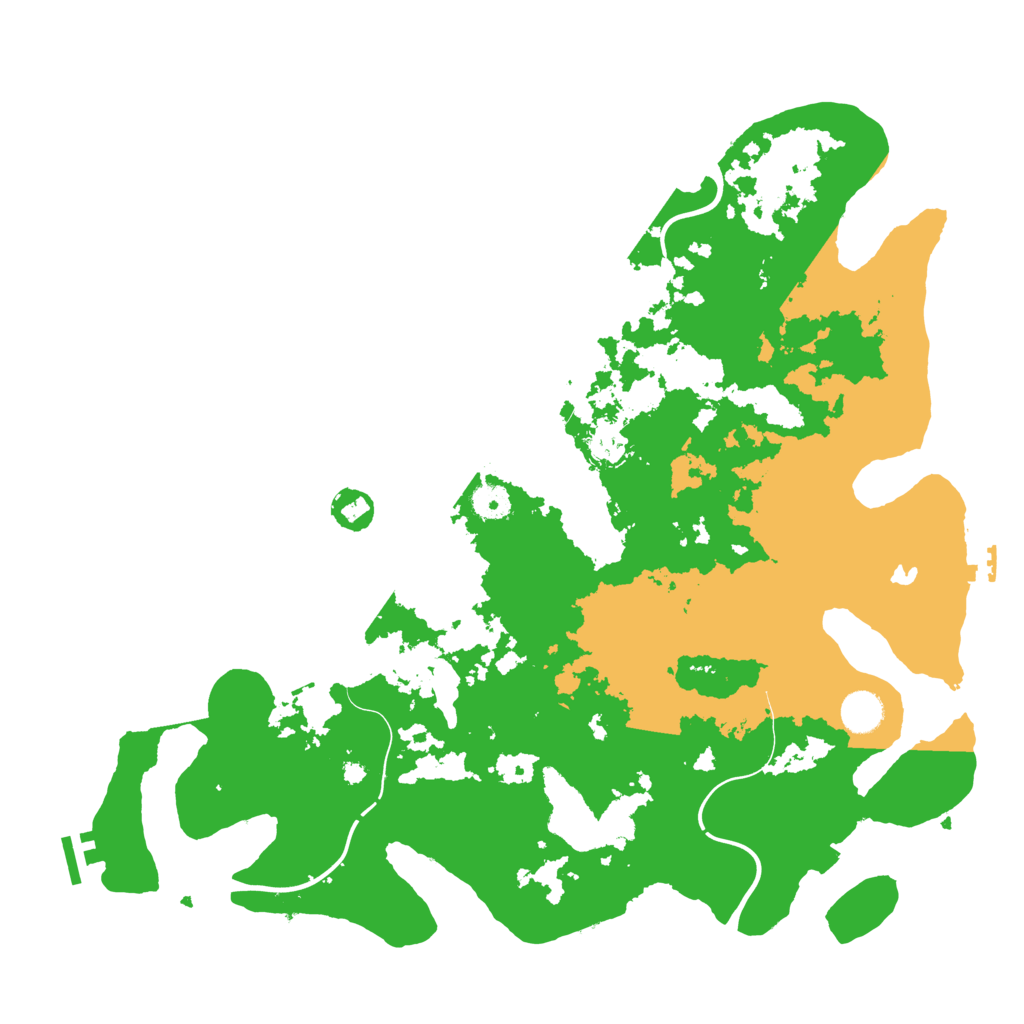 Biome Rust Map: Procedural Map, Size: 4250, Seed: 605059515