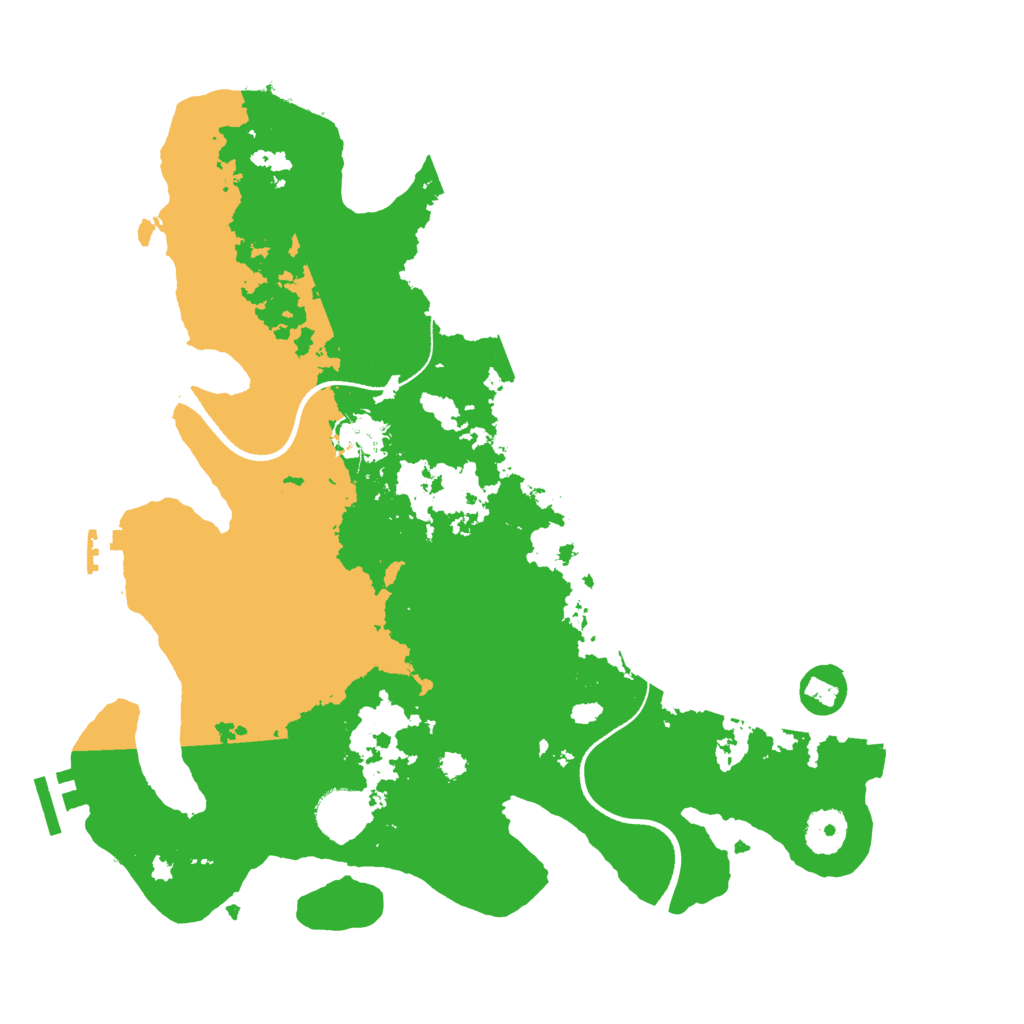 Biome Rust Map: Procedural Map, Size: 3500, Seed: 1102547154