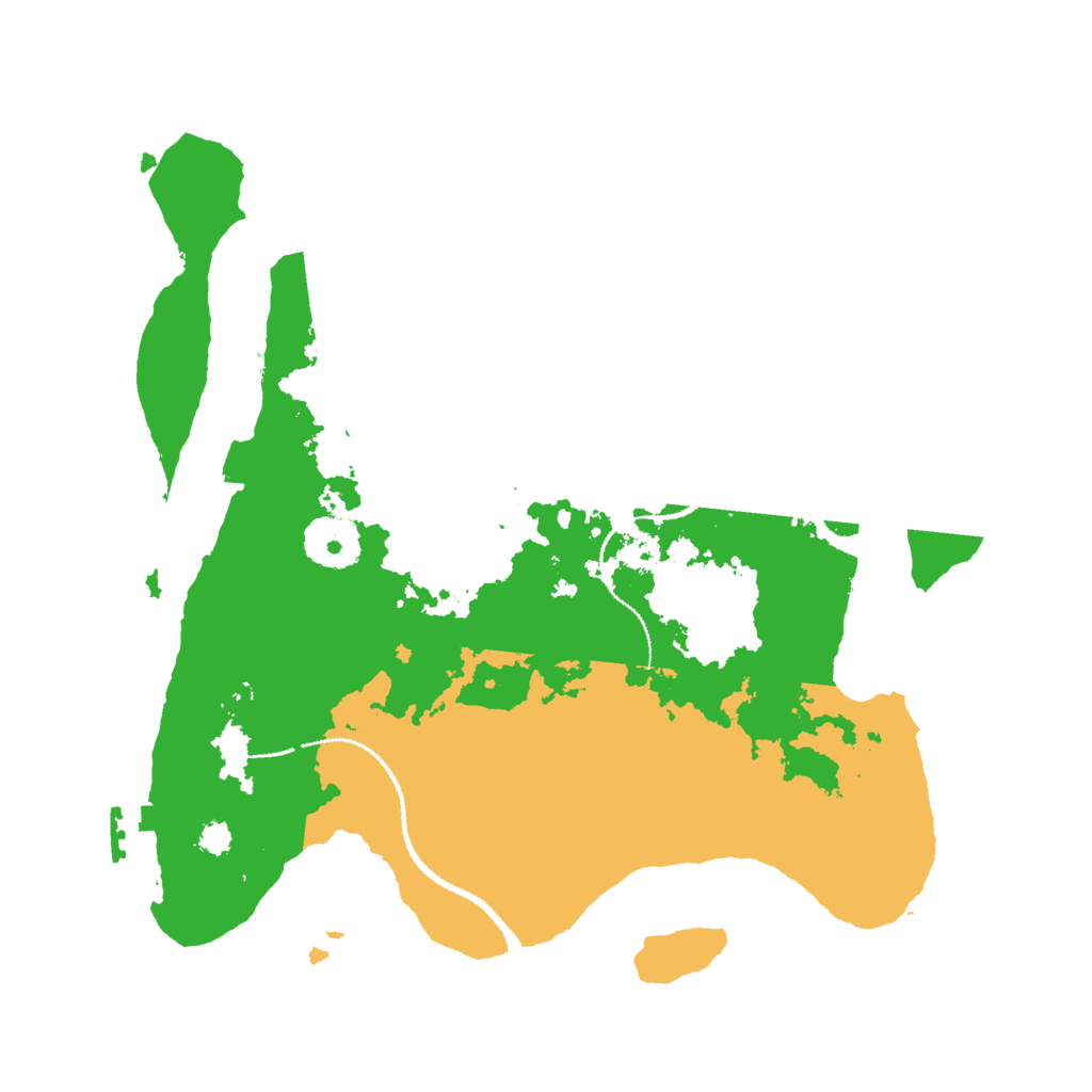 Biome Rust Map: Procedural Map, Size: 3000, Seed: 98445