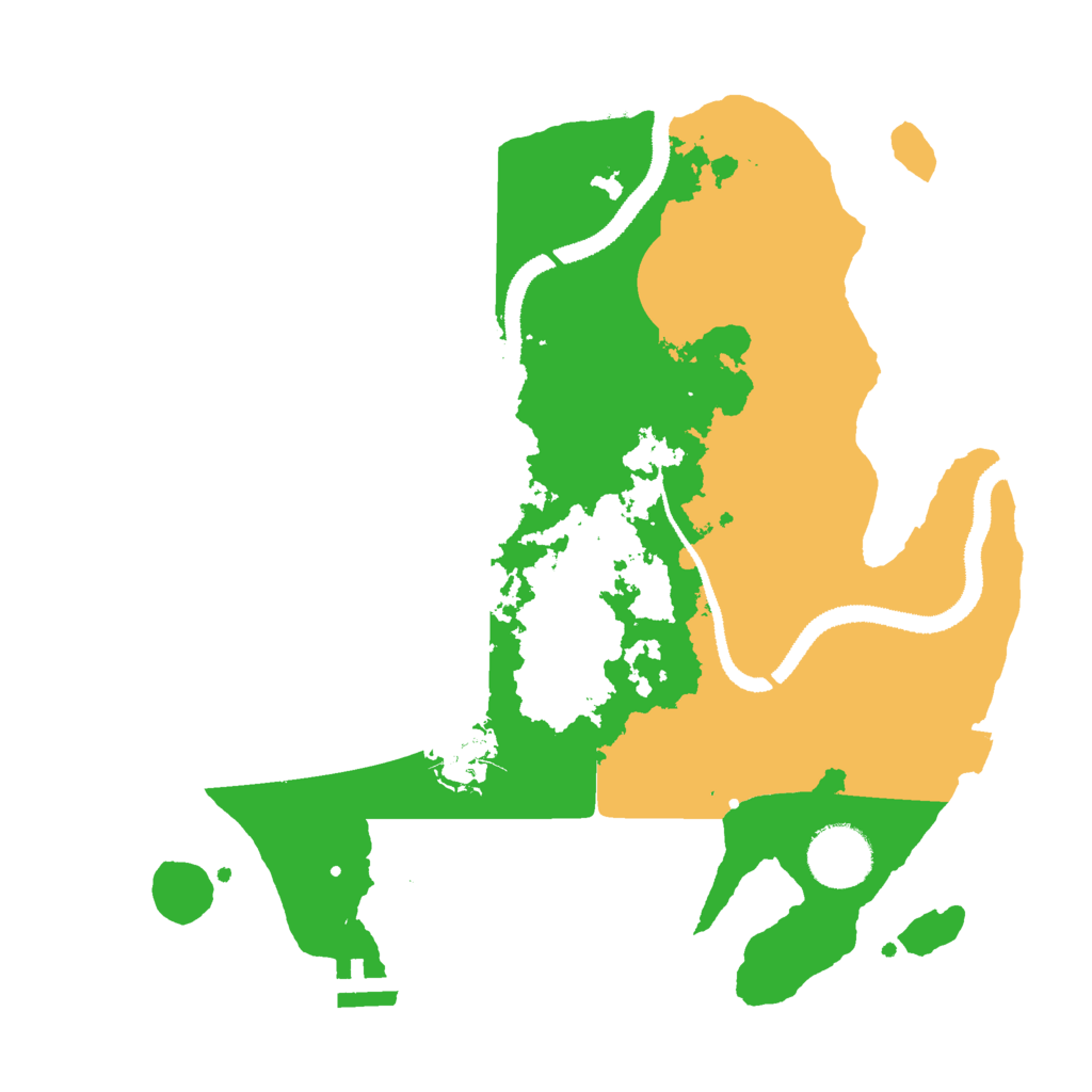 Biome Rust Map: Procedural Map, Size: 3000, Seed: 87253