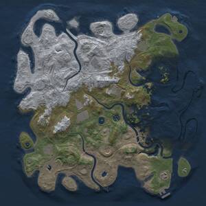 Thumbnail Rust Map: Procedural Map, Size: 4500, Seed: 1573947222, 16 Monuments