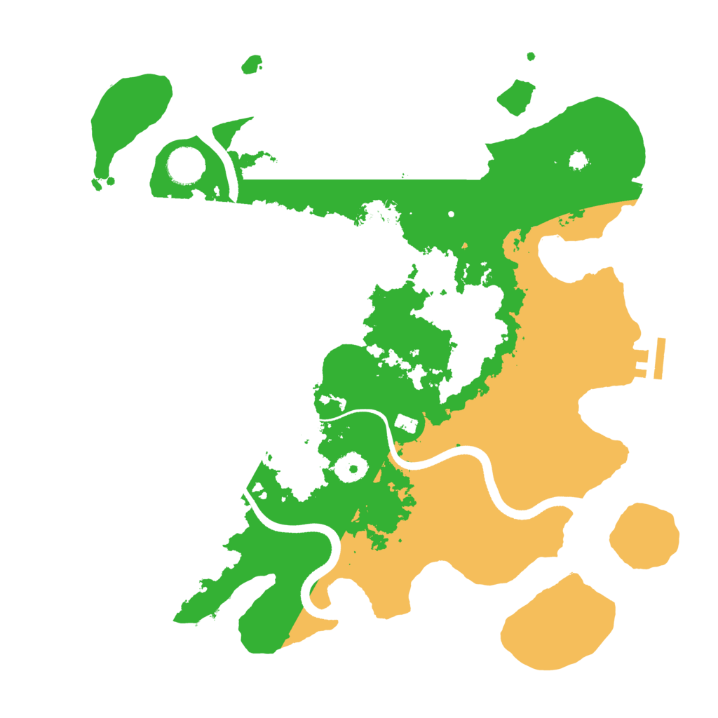 Biome Rust Map: Procedural Map, Size: 3500, Seed: 116946655