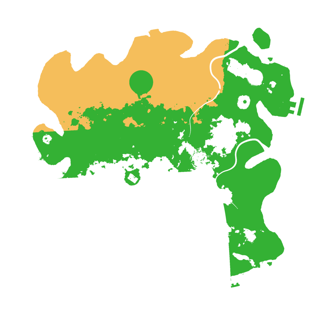 Biome Rust Map: Procedural Map, Size: 3500, Seed: 545