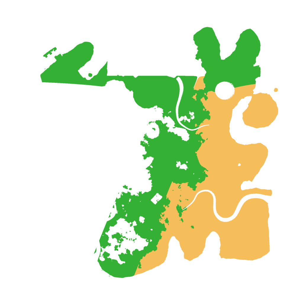 Biome Rust Map: Procedural Map, Size: 3050, Seed: 12345