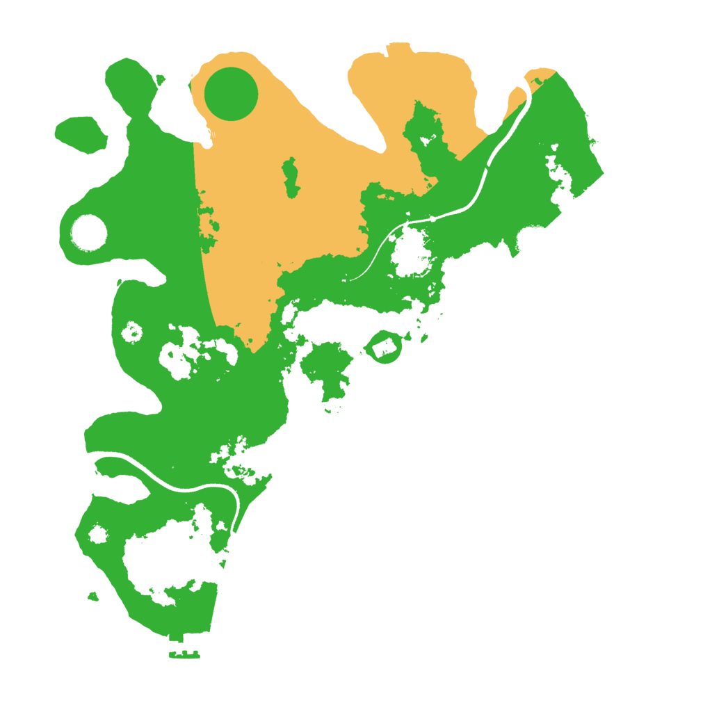 Biome Rust Map: Procedural Map, Size: 3500, Seed: 1459238933