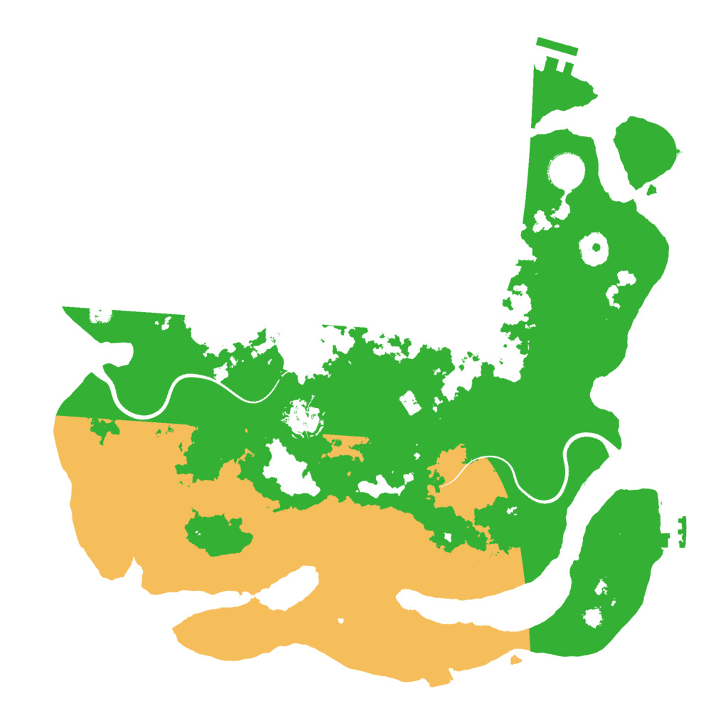 Biome Rust Map: Procedural Map, Size: 3500, Seed: 1331272203