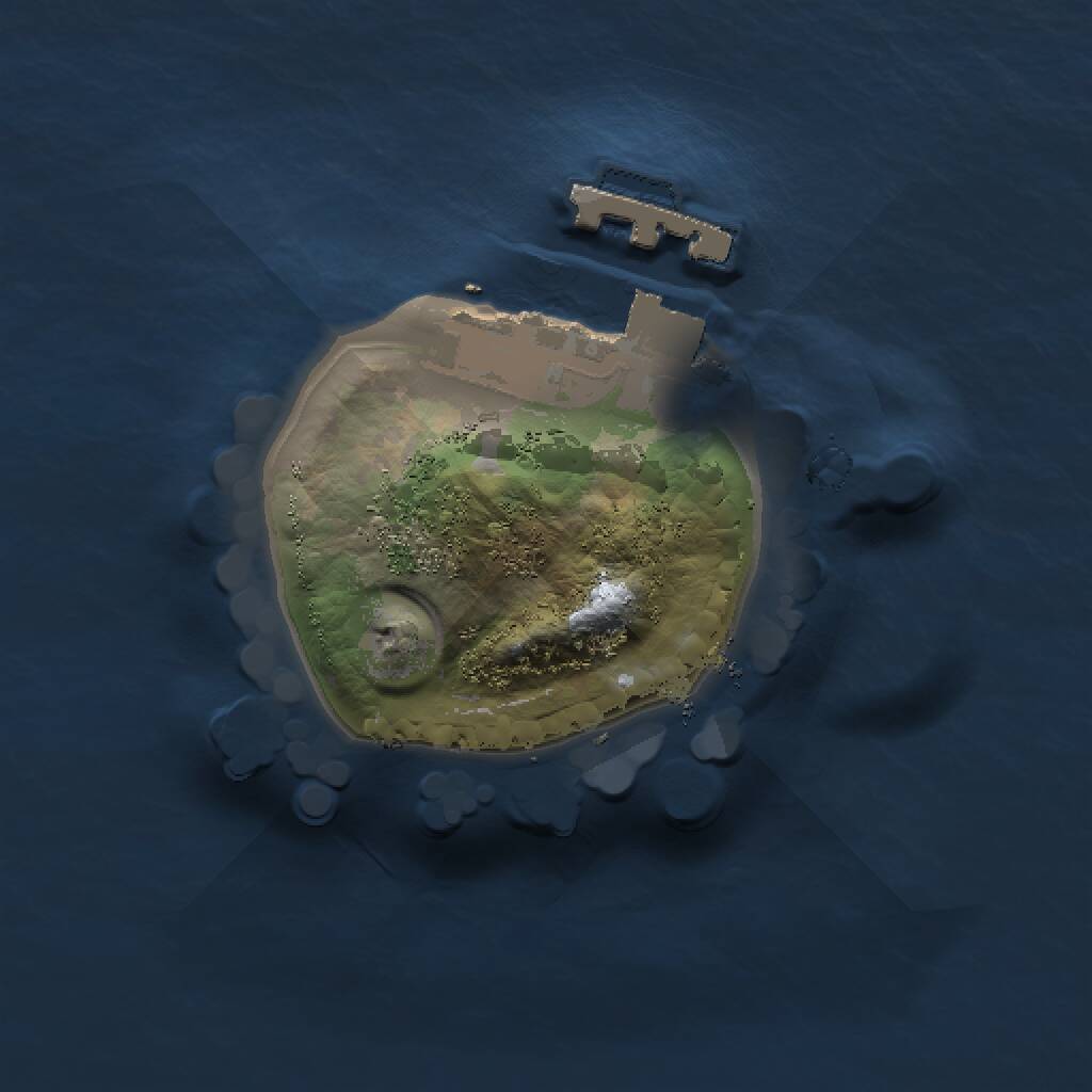 Rust Map: Procedural Map, Size: 1000, Seed: 948294066, 2 Monuments