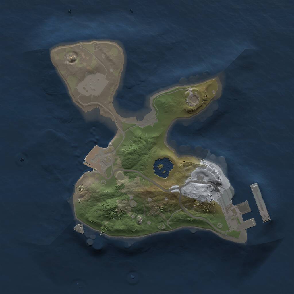 Rust Map: Procedural Map, Size: 1500, Seed: 657580966, 2 Monuments