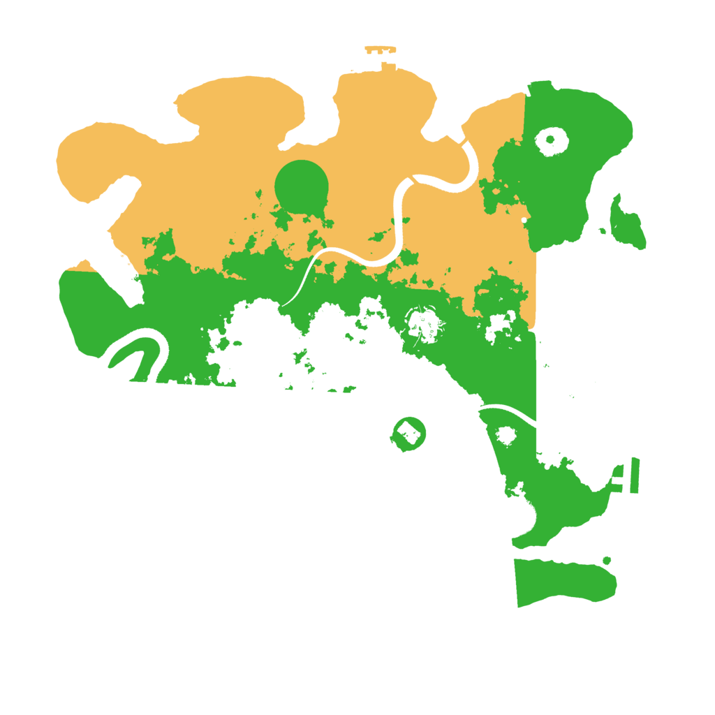 Biome Rust Map: Procedural Map, Size: 3500, Seed: 357040139