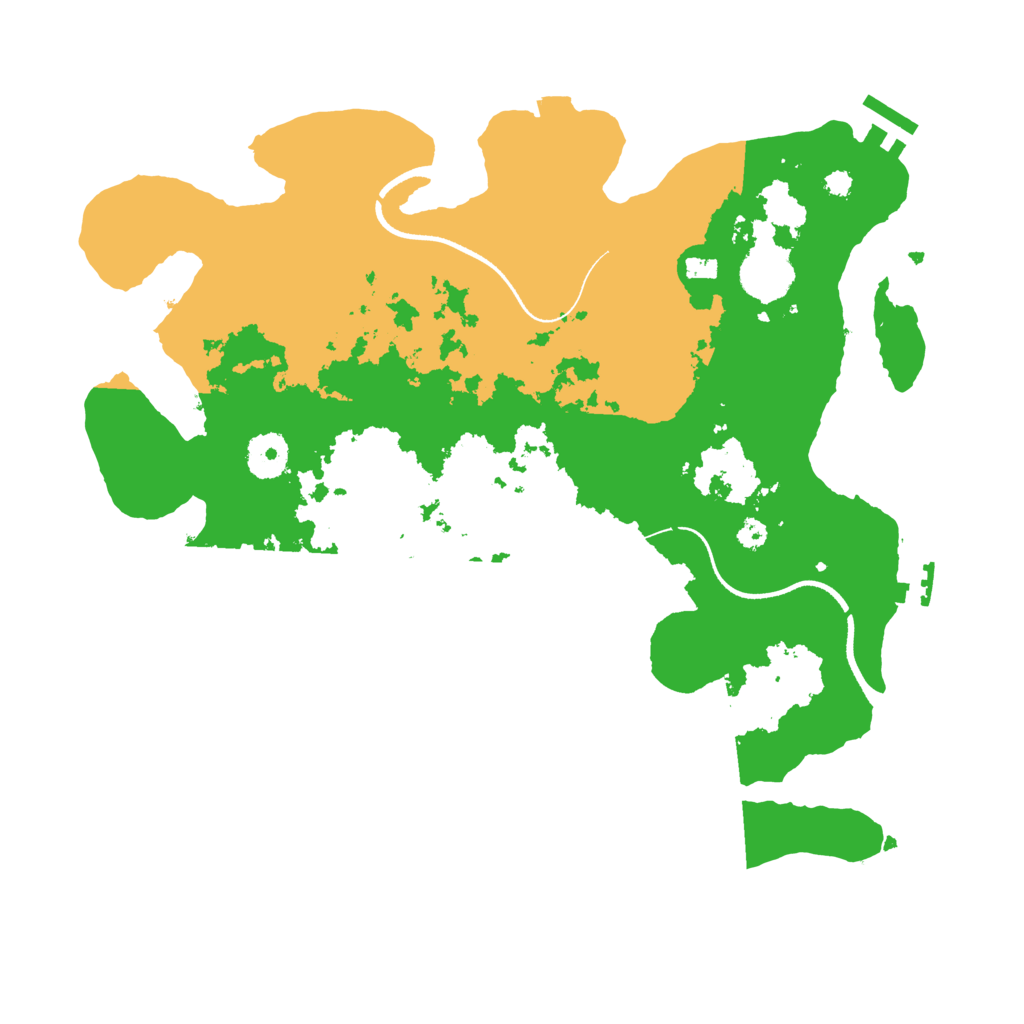 Biome Rust Map: Procedural Map, Size: 3500, Seed: 357040139