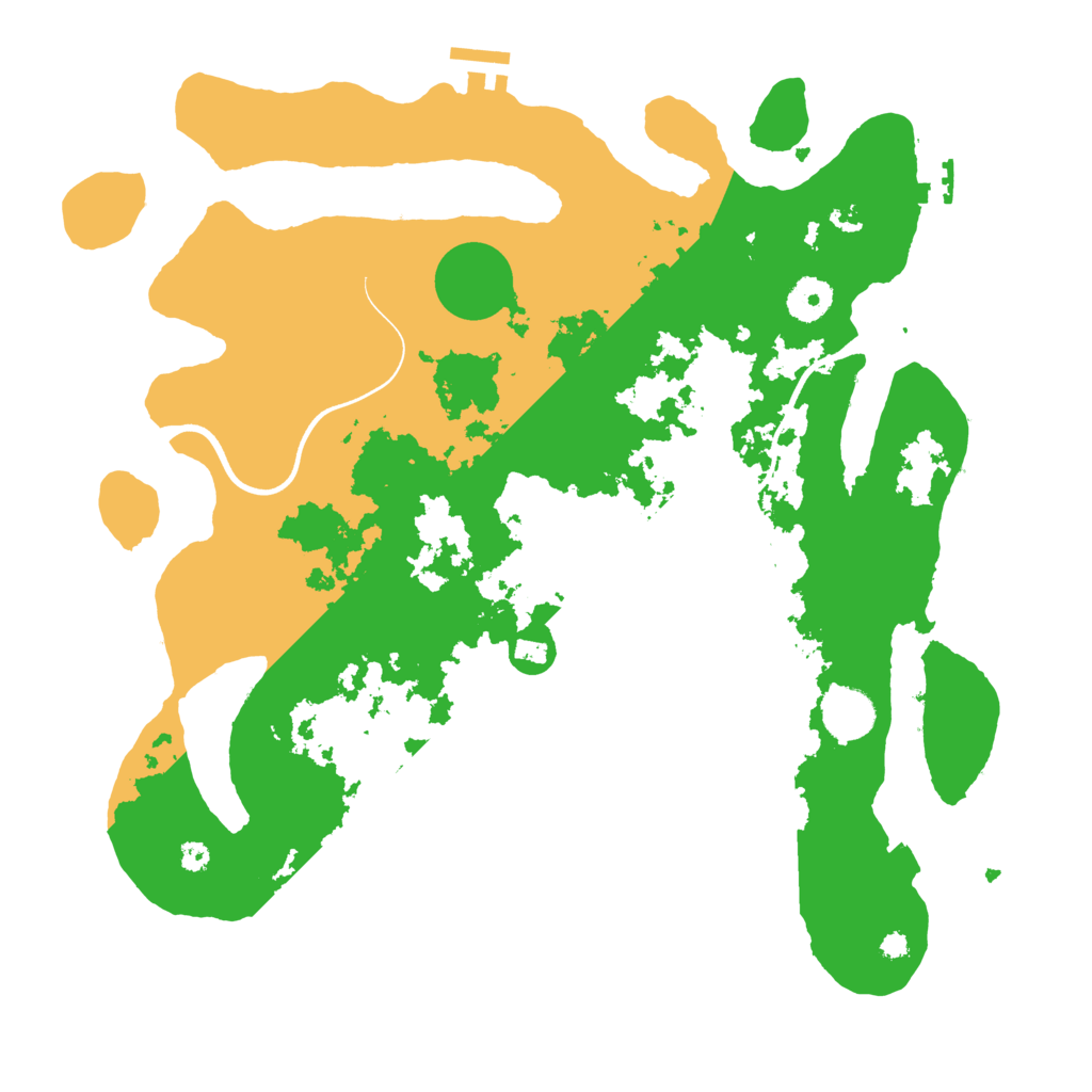 Biome Rust Map: Procedural Map, Size: 3700, Seed: 580400