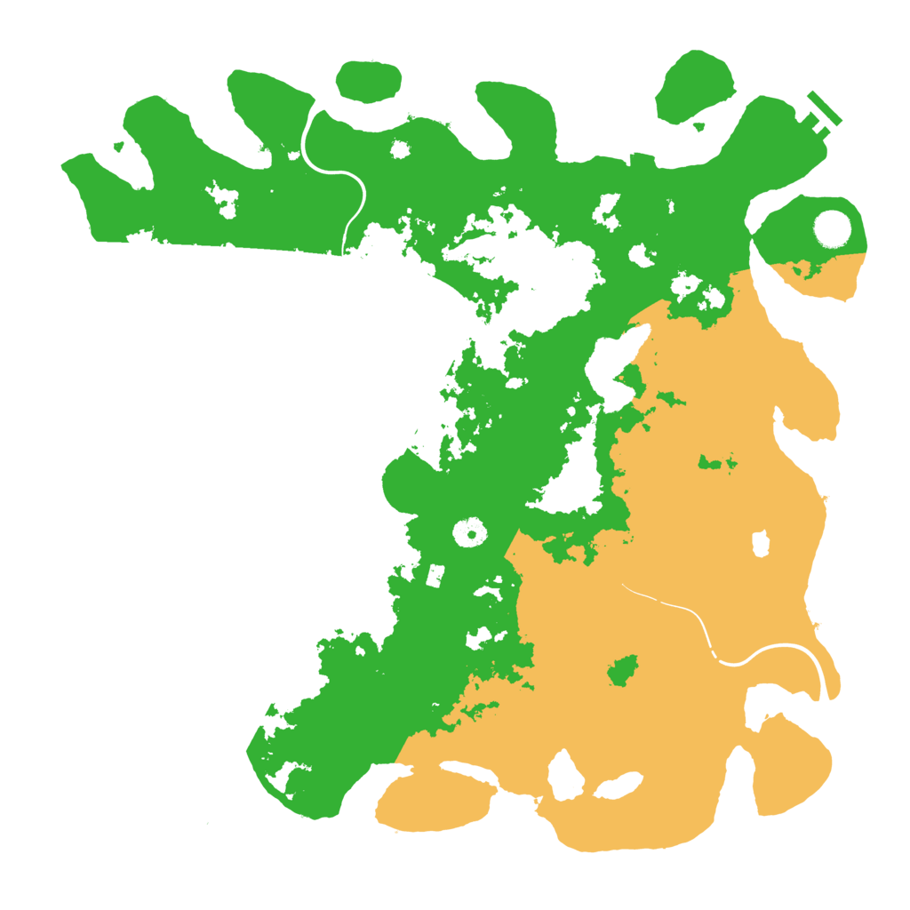 Biome Rust Map: Procedural Map, Size: 4300, Seed: 817719470