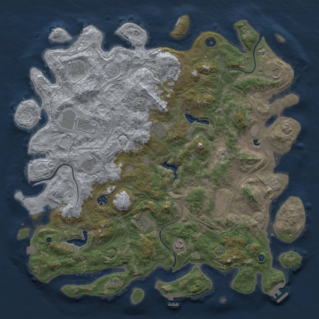 Rust Map: Procedural Map, Size: 4750, Seed: 337148480, 17 Monuments