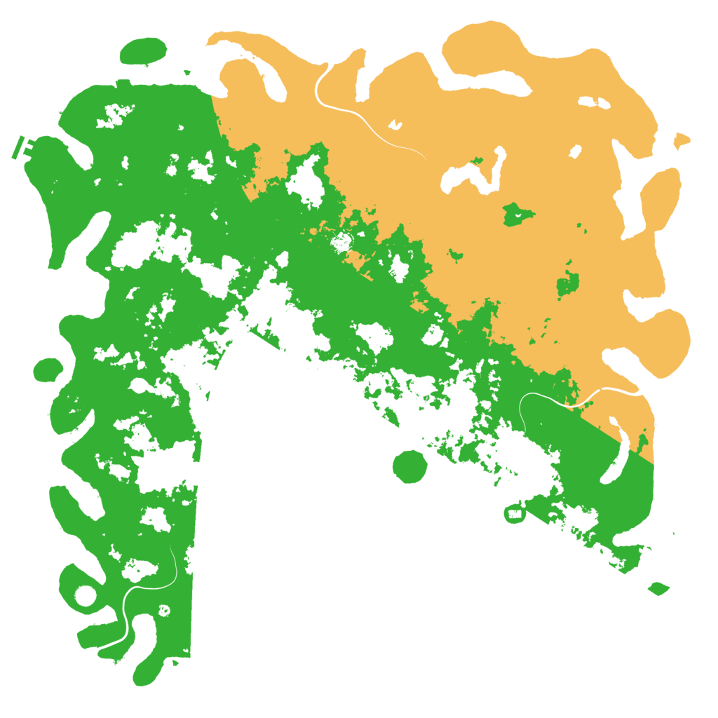 Biome Rust Map: Procedural Map, Size: 6000, Seed: 1064949596