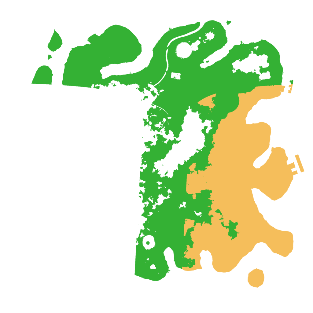 Biome Rust Map: Procedural Map, Size: 3500, Seed: 597433732