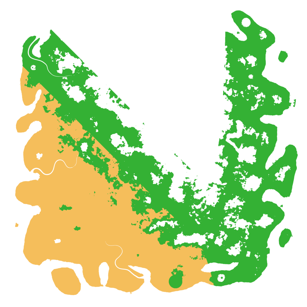 Biome Rust Map: Procedural Map, Size: 6000, Seed: 1665150027