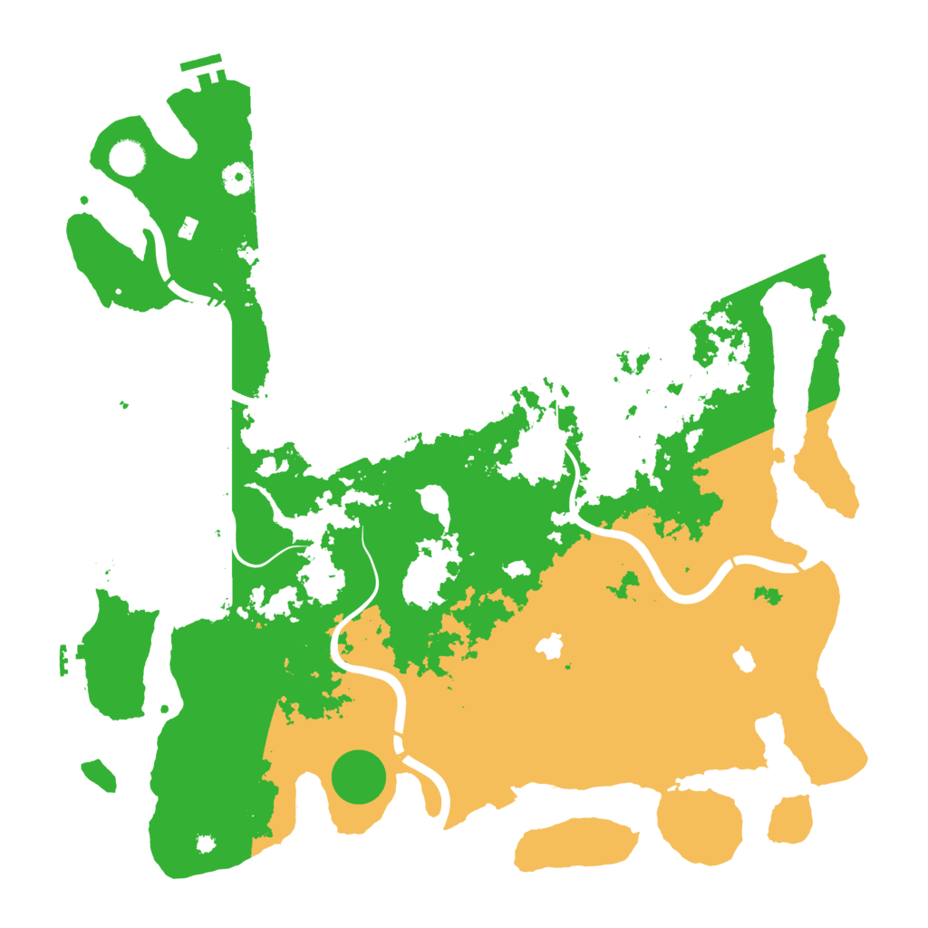 Biome Rust Map: Procedural Map, Size: 4500, Seed: 3101996