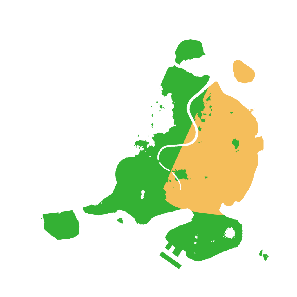 Biome Rust Map: Procedural Map, Size: 2500, Seed: 452884340