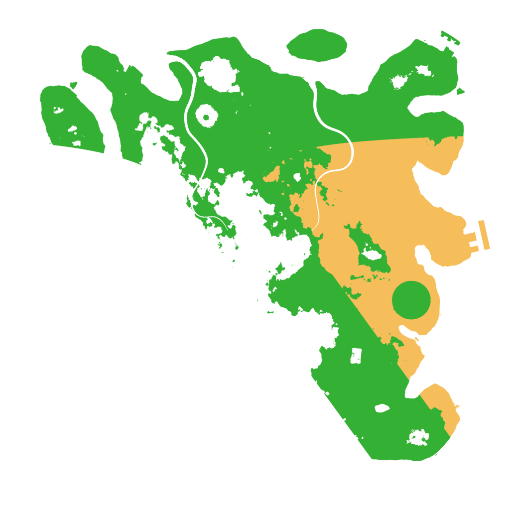 Biome Rust Map: Procedural Map, Size: 3500, Seed: 615753381