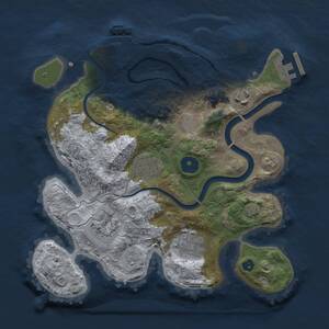 Thumbnail Rust Map: Procedural Map, Size: 2800, Seed: 353304111, 10 Monuments