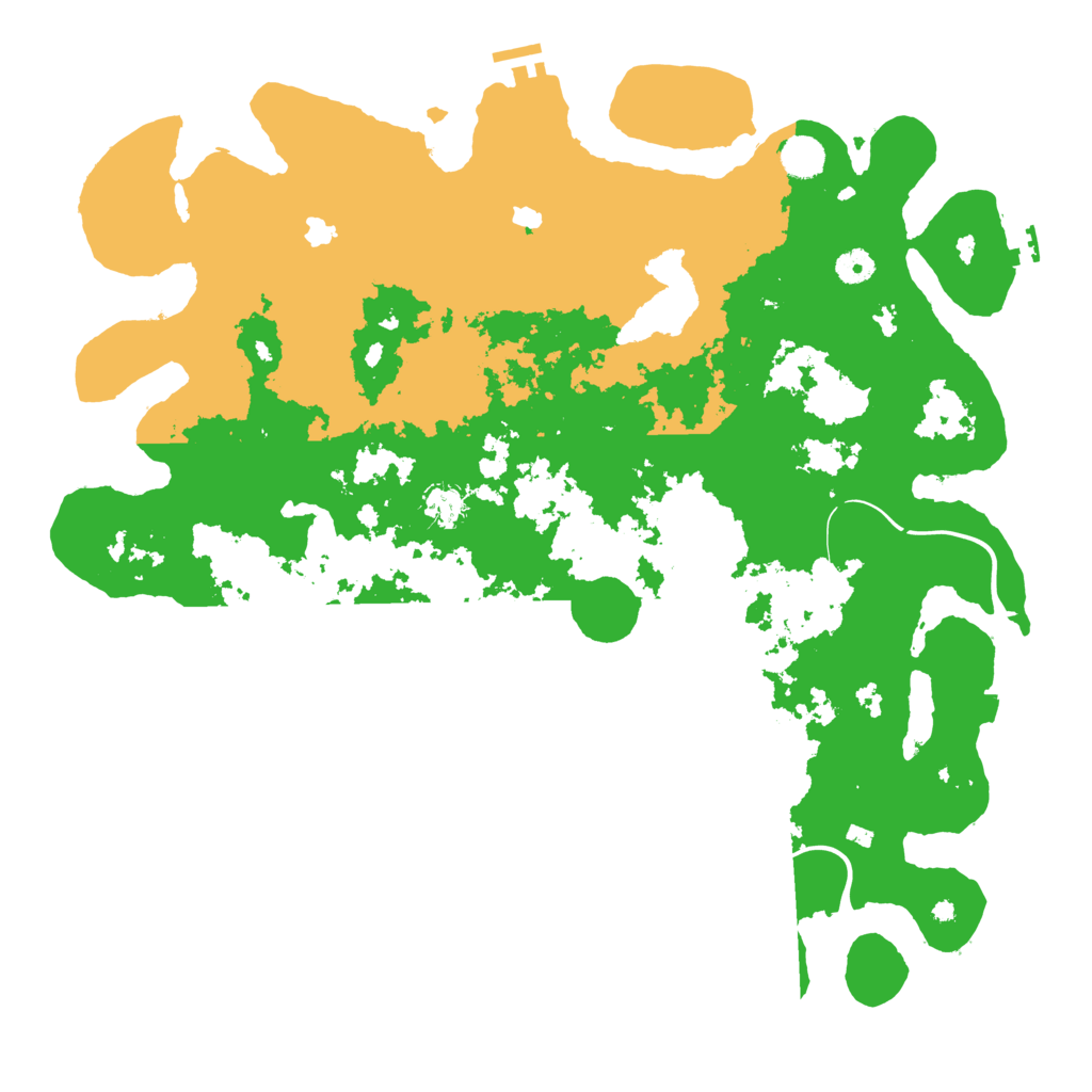 Biome Rust Map: Procedural Map, Size: 4500, Seed: 43858