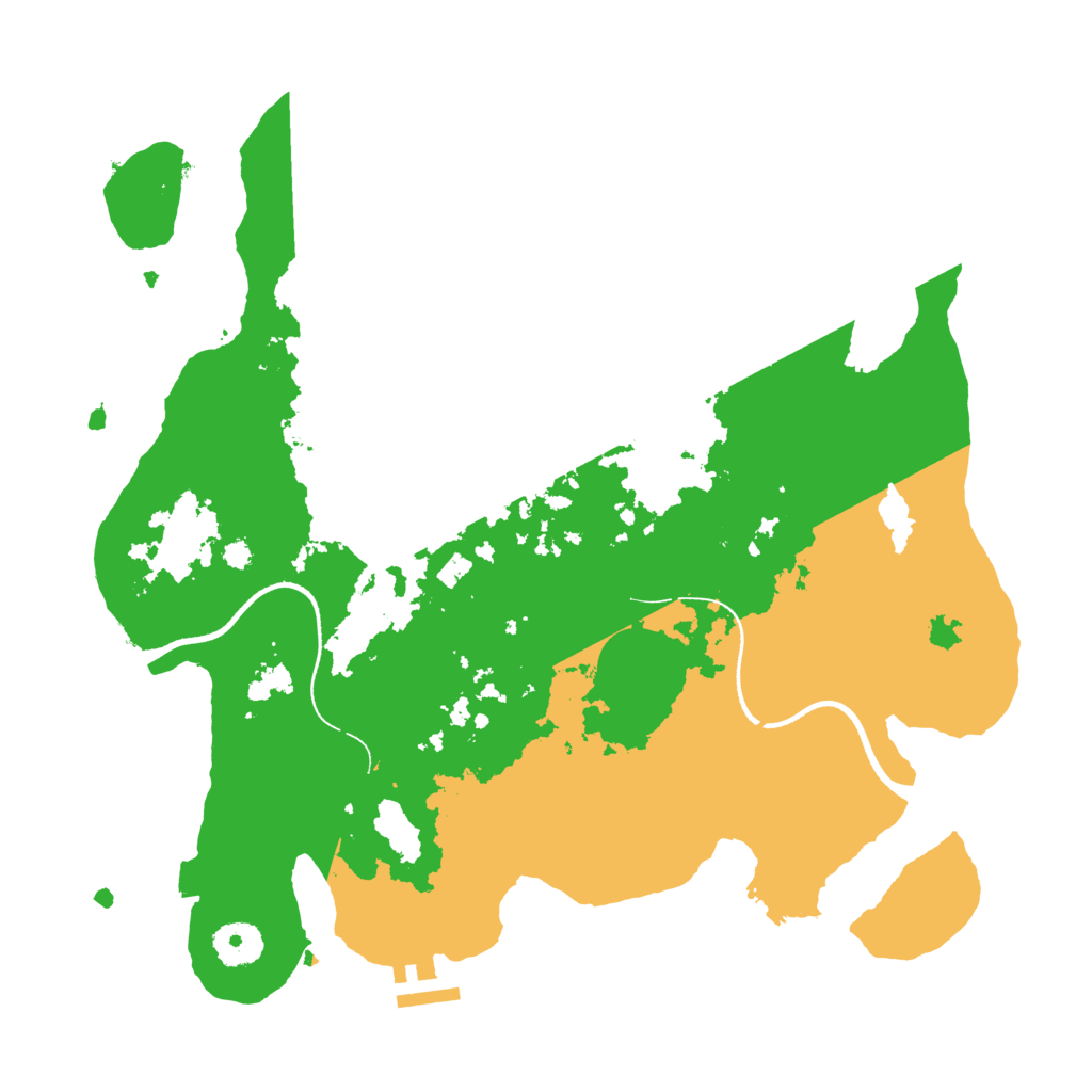 Biome Rust Map: Procedural Map, Size: 3500, Seed: 1801864782